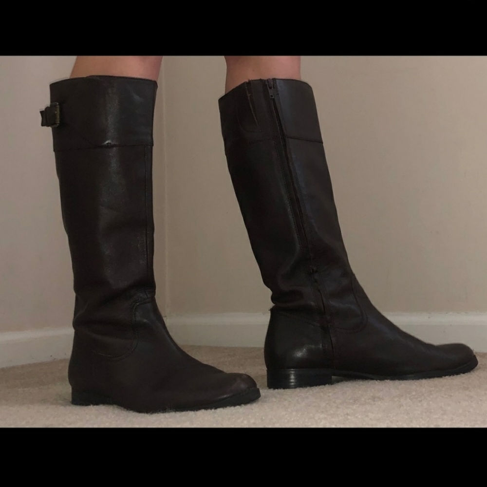 Lauren Ralph Lauren Singrid Brown Riding Boots